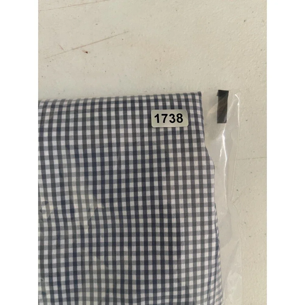 Travis Mathew Shirt Men's Large Black White Plaid Cotton Short Sleeve‎ Button-Up